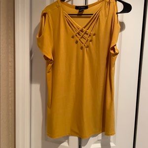 Cold shoulder blouse